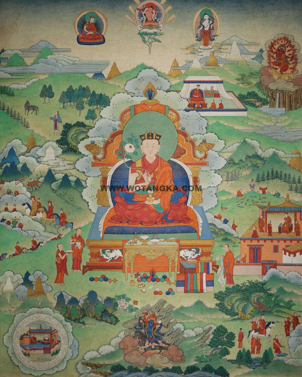 沃唐卡编号AC24681：噶举派上师