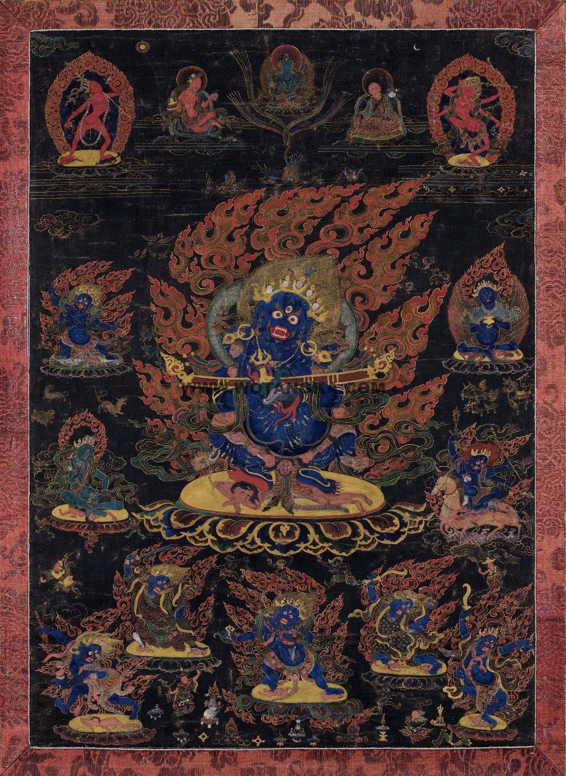 沃唐卡编号AC27815：宝帐怙主