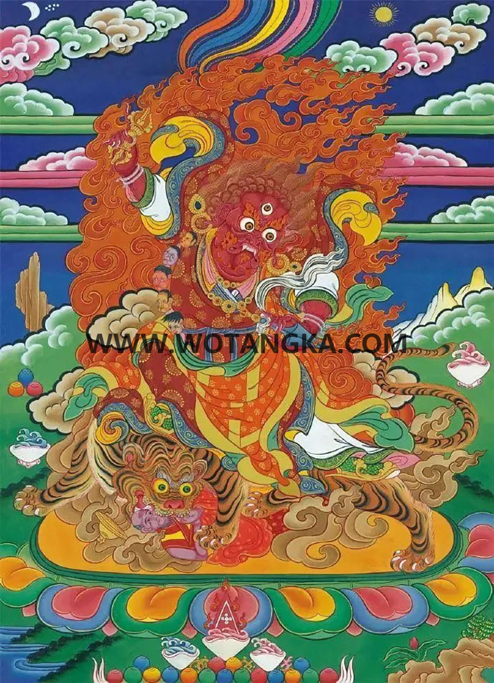 沃唐卡编号AC28541：忿怒莲师多杰卓洛