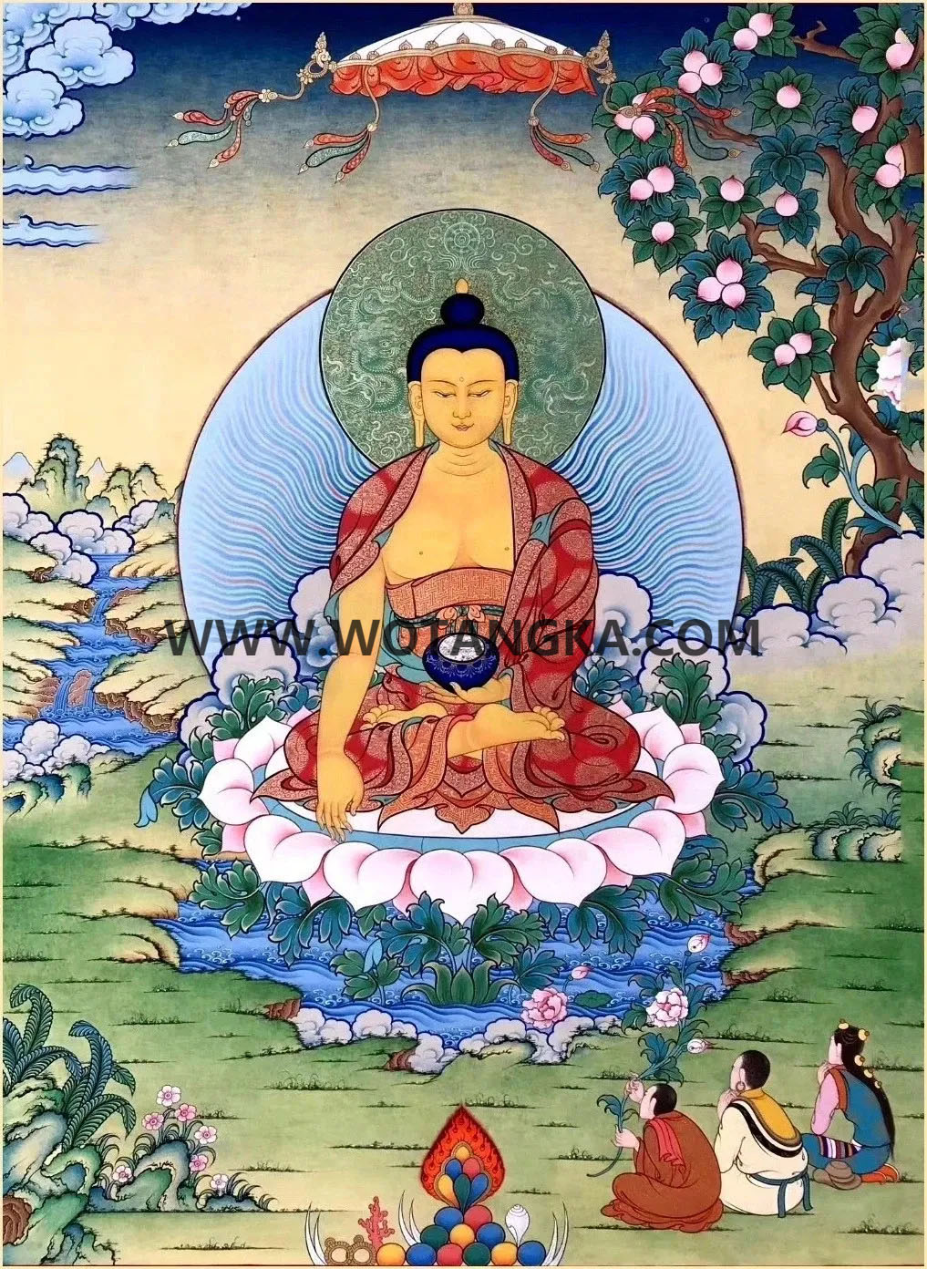 沃唐卡编号AC31752：释迦牟尼佛