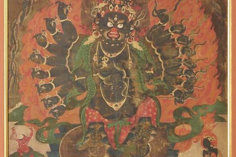 沃唐卡编号AC36782：降龙文殊