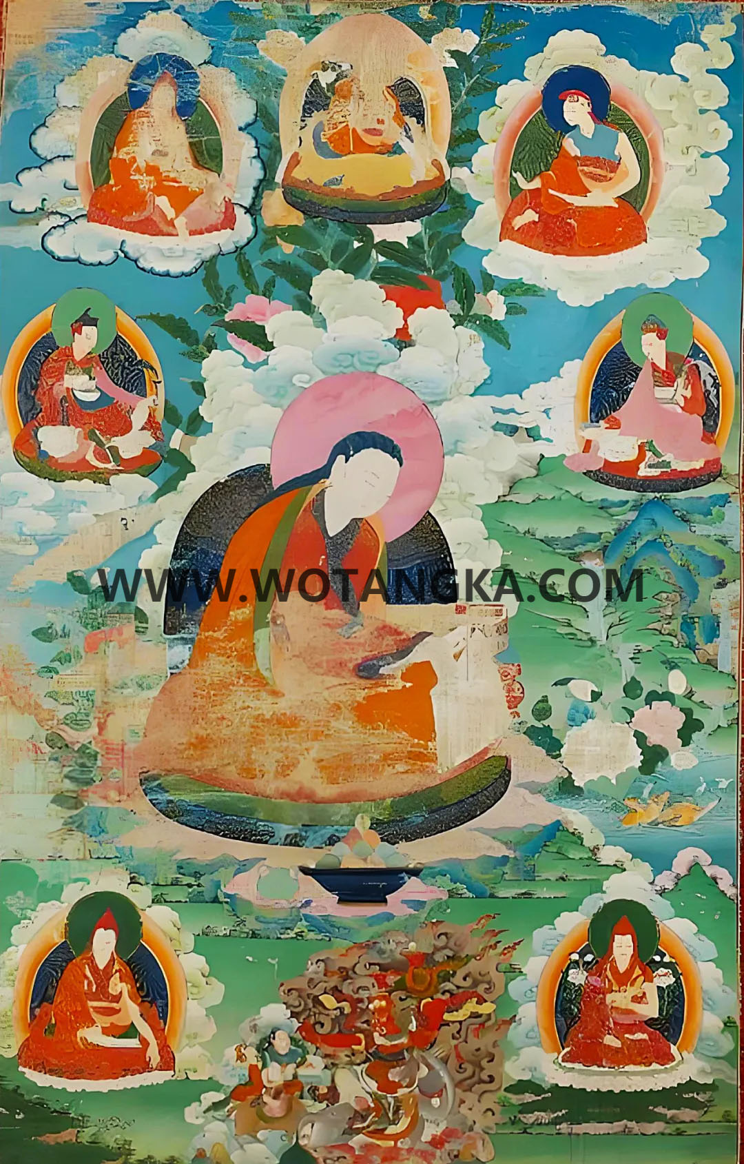 沃唐卡编号AC37289：仲敦巴