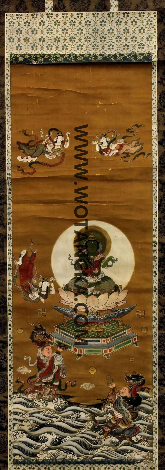 沃唐卡编号AC37895：绿度母