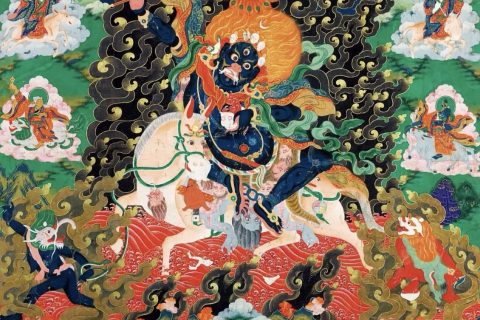 沃唐卡编号AC38921：吉祥天母