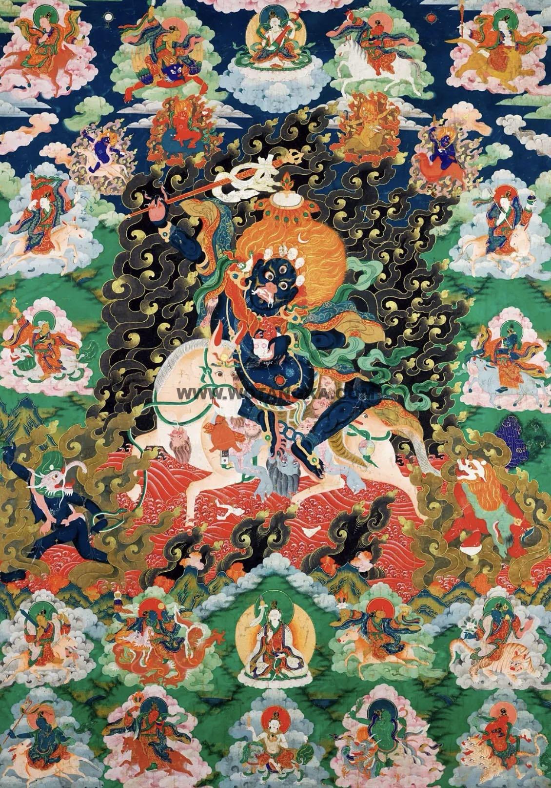 沃唐卡编号AC38921：吉祥天母