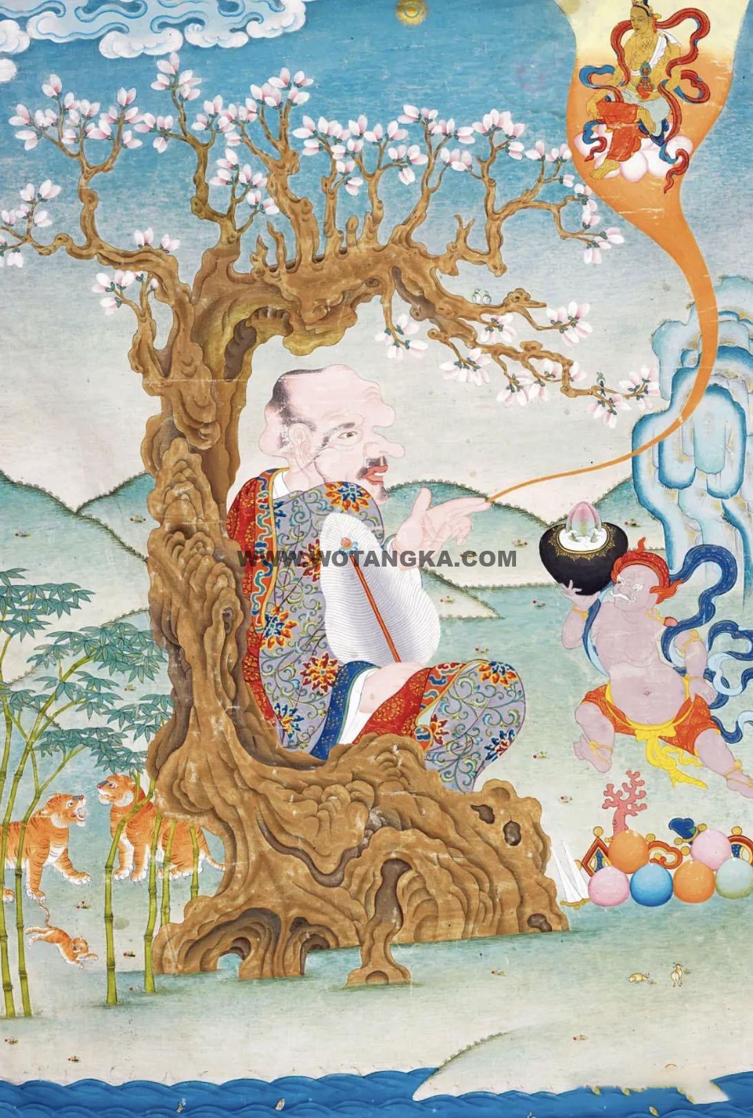 沃唐卡编号AC38922：伐阇罗弗多罗尊者