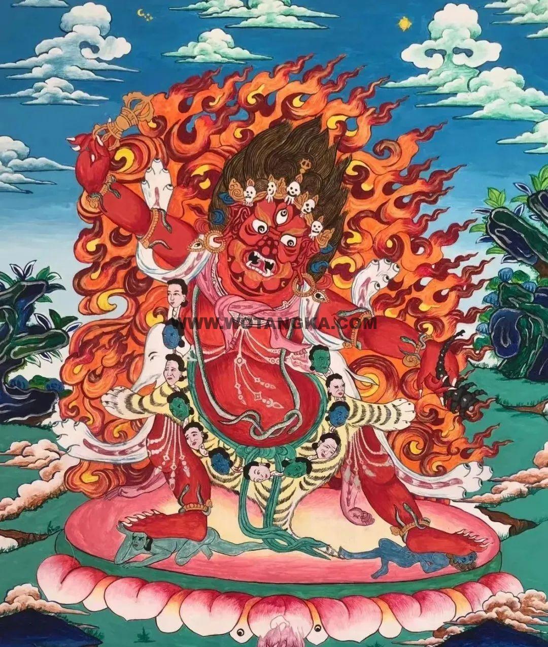 沃唐卡编号AC38924：马头明王