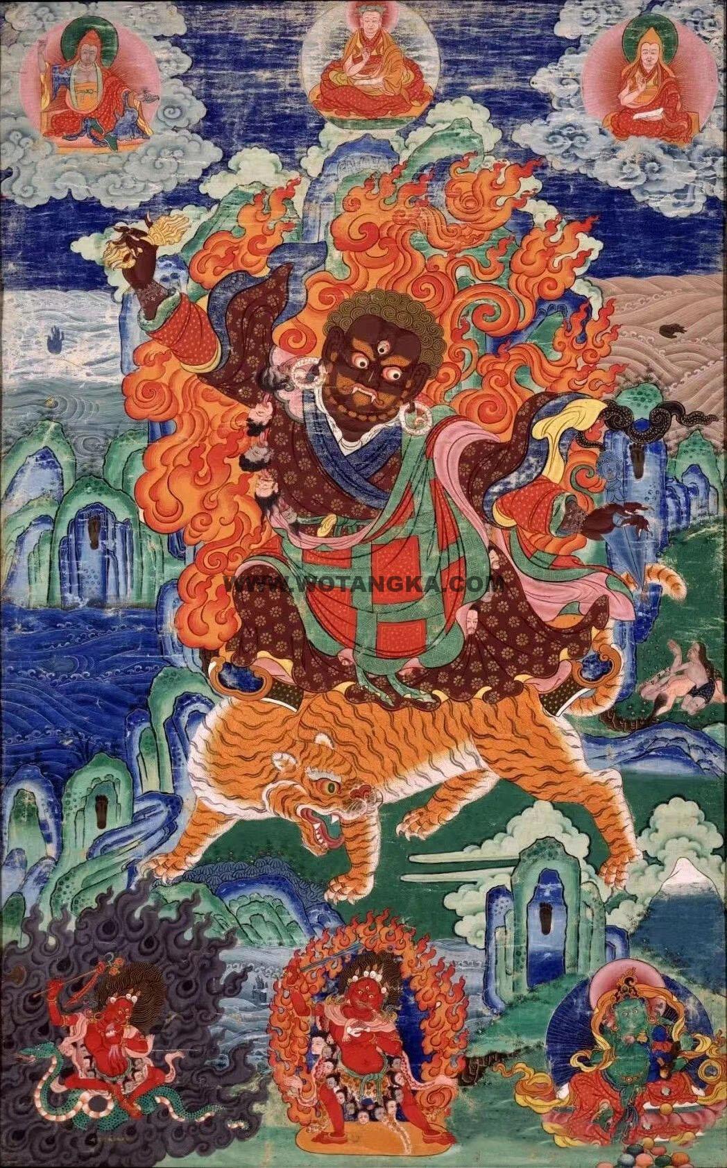 沃唐卡编号AC38925：忿怒莲师多杰卓洛