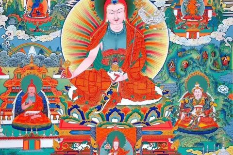 沃唐卡编号AC38926：莲花生大师