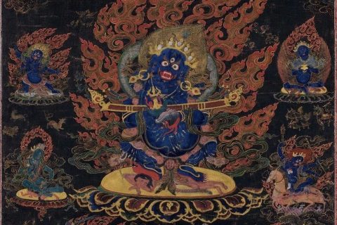 沃唐卡编号AC38927：宝帐怙主