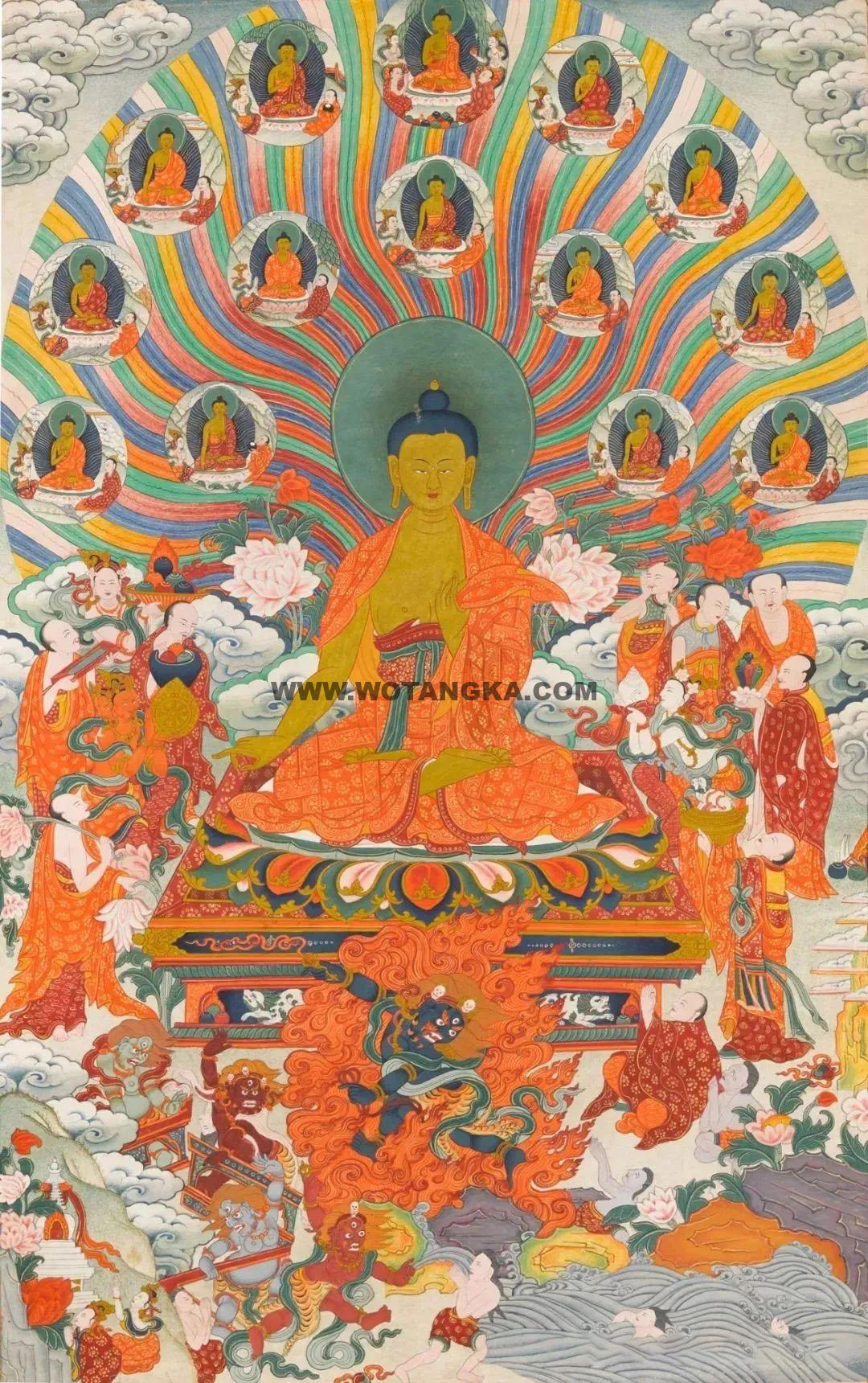 沃唐卡编号AC45678：释迦牟尼佛