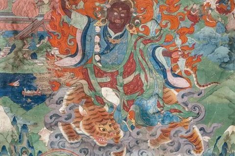 沃唐卡编号AC46813：忿怒莲师多杰卓洛