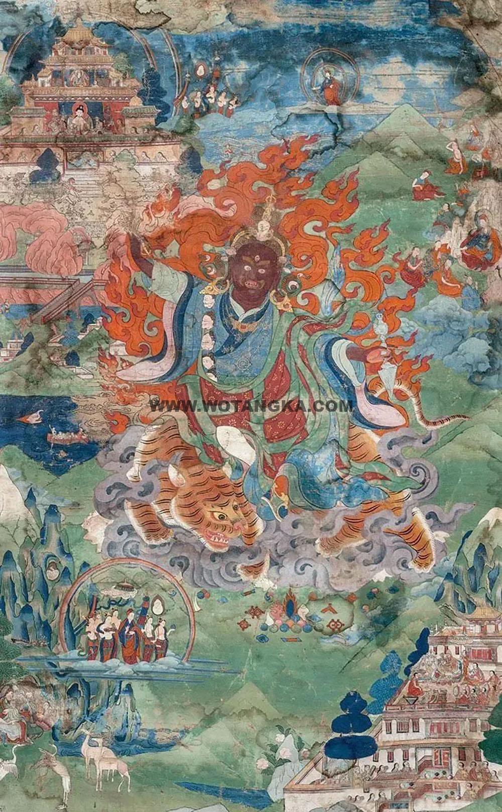 沃唐卡编号AC46813：忿怒莲师多杰卓洛