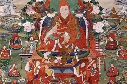 沃唐卡编号AC47813：蒋扬钦哲旺波