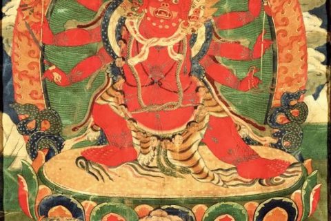 沃唐卡编号AC49132：马头明王