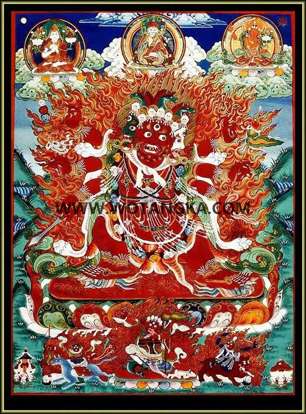 沃唐卡编号AC49133：马头明王