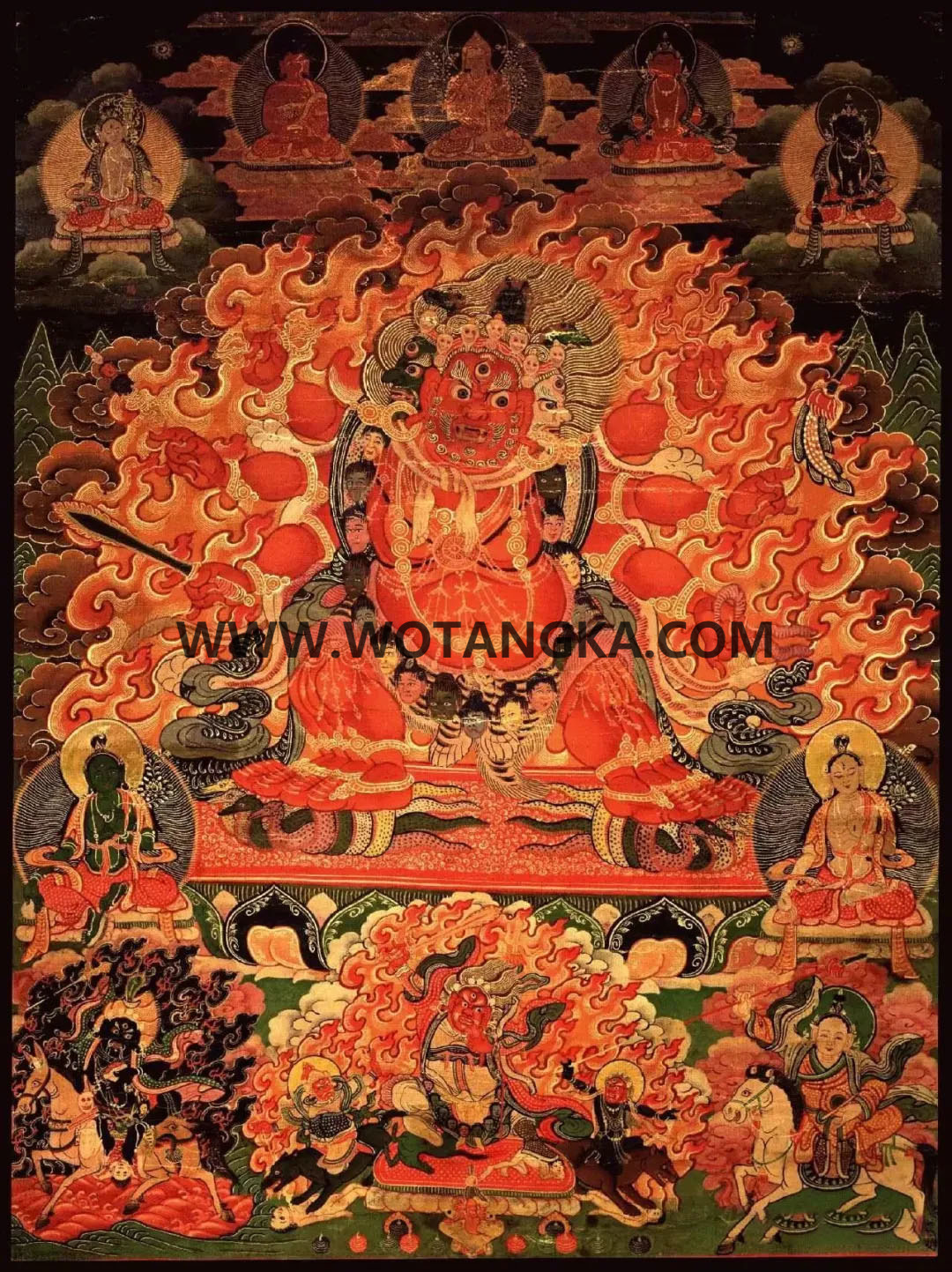 沃唐卡编号AC49134：马头明王