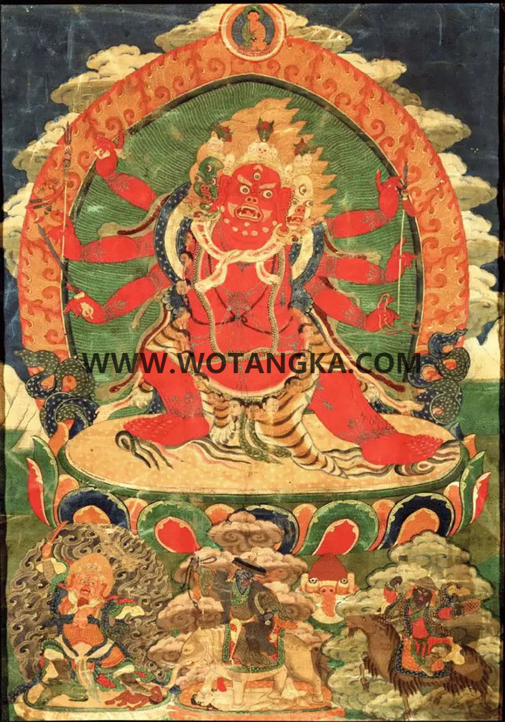 沃唐卡编号AC49135：马头明王