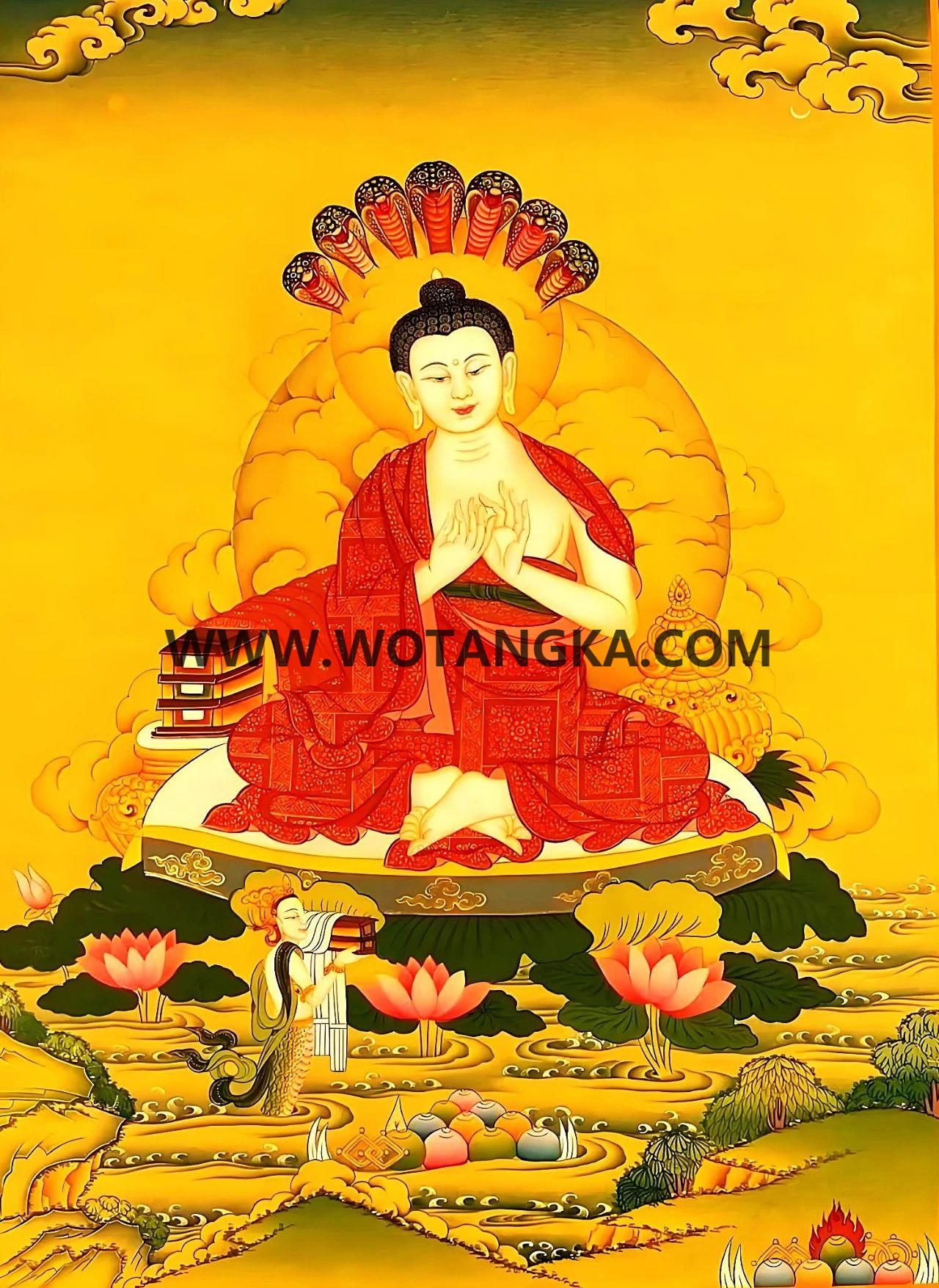 沃唐卡编号AC51234：龙树菩萨