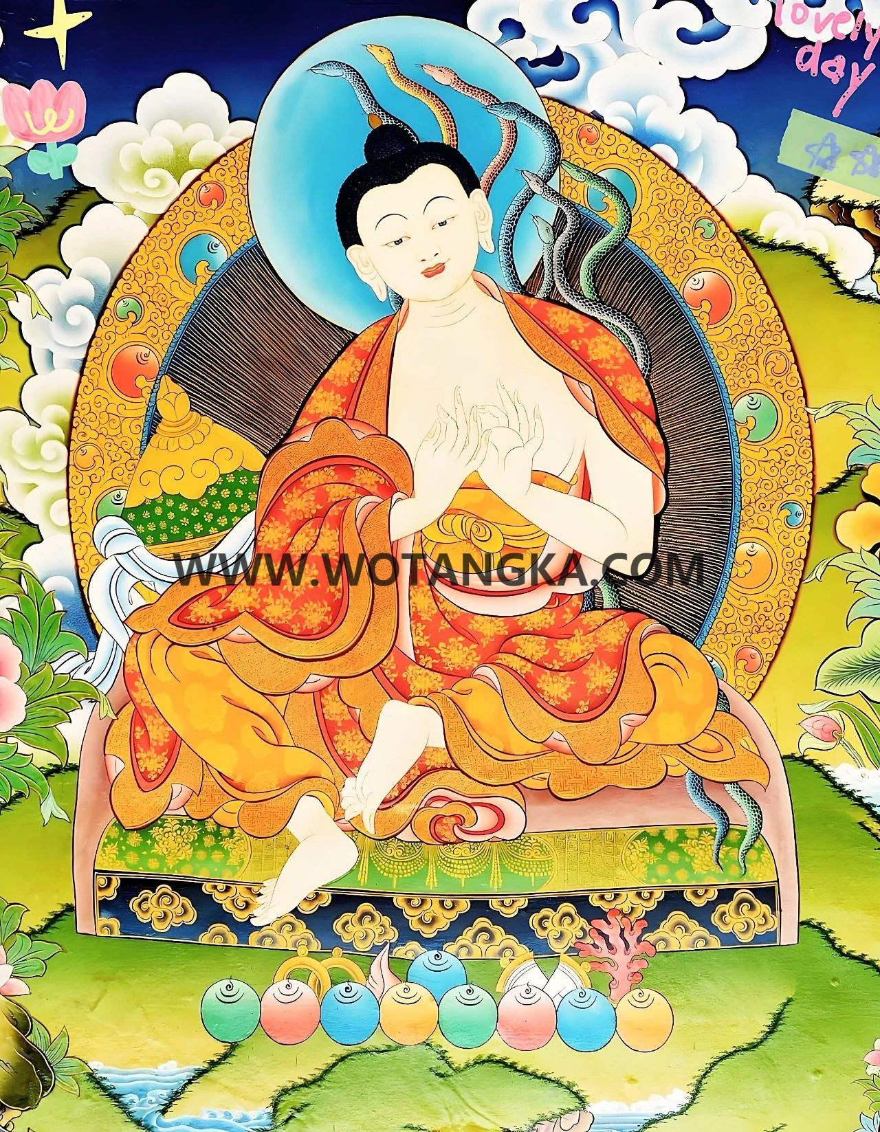 沃唐卡编号AC51241：龙树菩萨