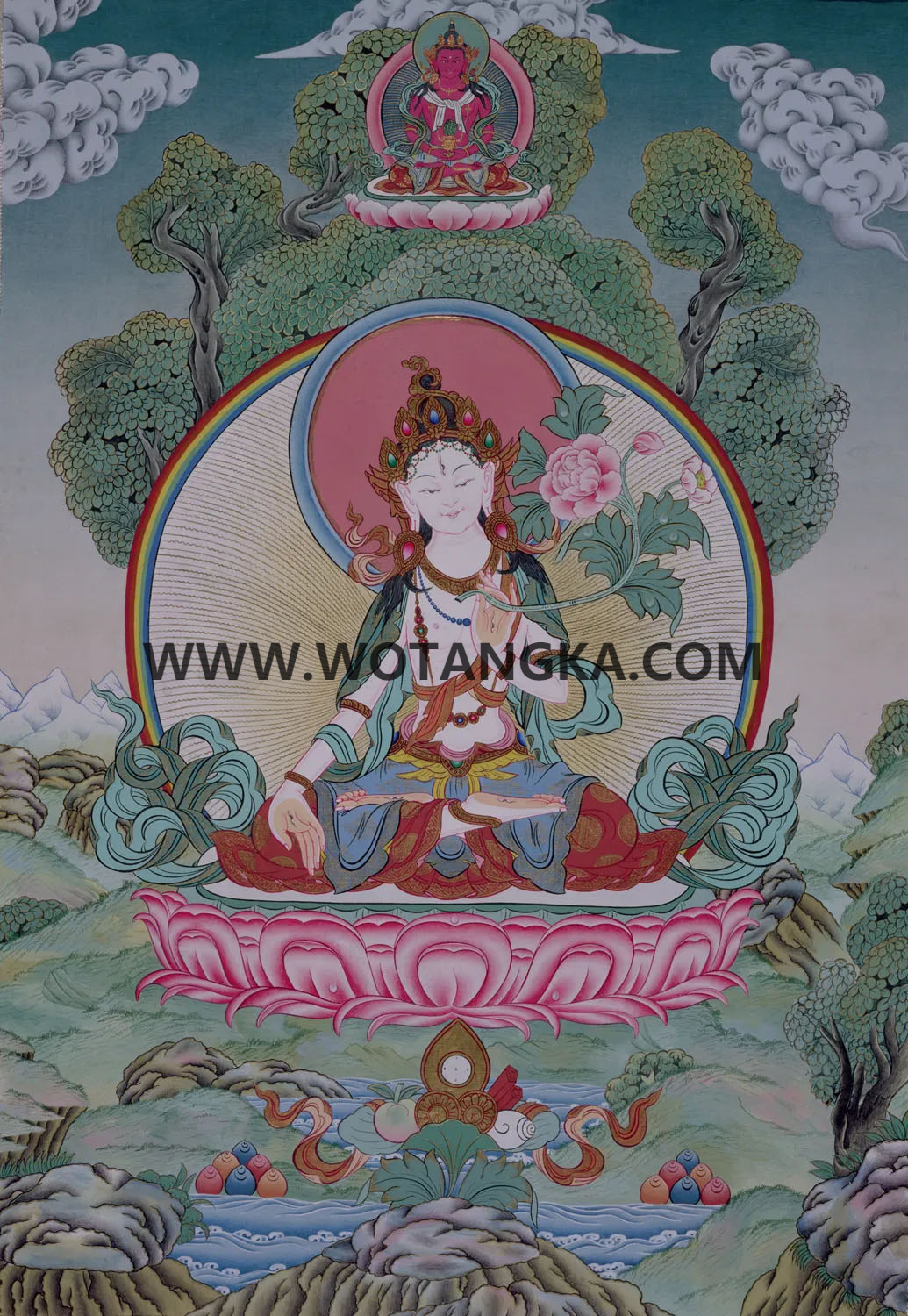 沃唐卡编号AC51246：白度母