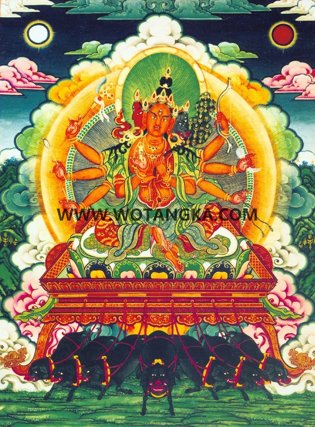 沃唐卡编号AC51247：具光佛母