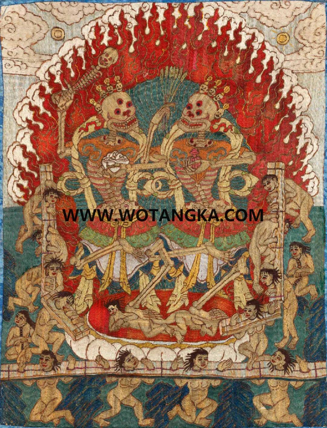 沃唐卡编号AC52431：尸陀林主