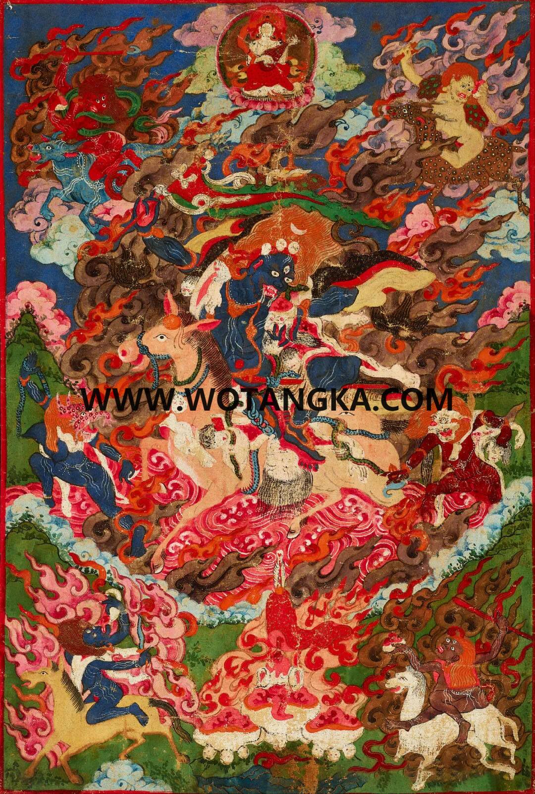 沃唐卡编号AC54873：吉祥天母