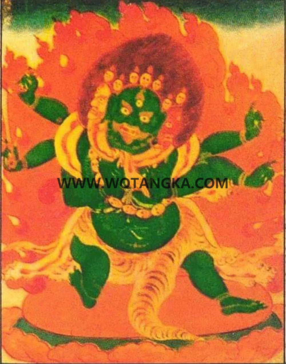 沃唐卡编号AC62354：绿秽迹金刚