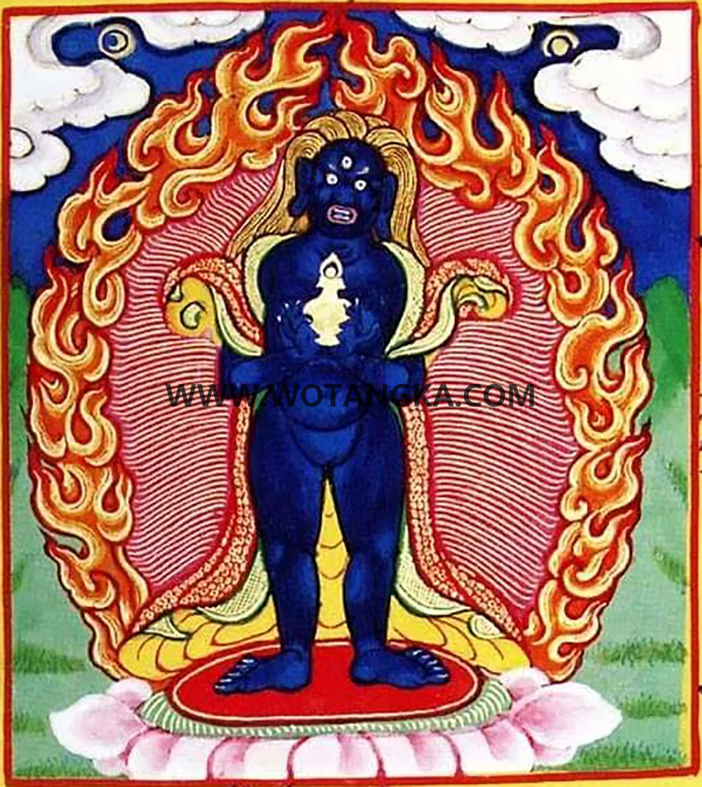 沃唐卡编号AC62358：忿怒秽迹佛母