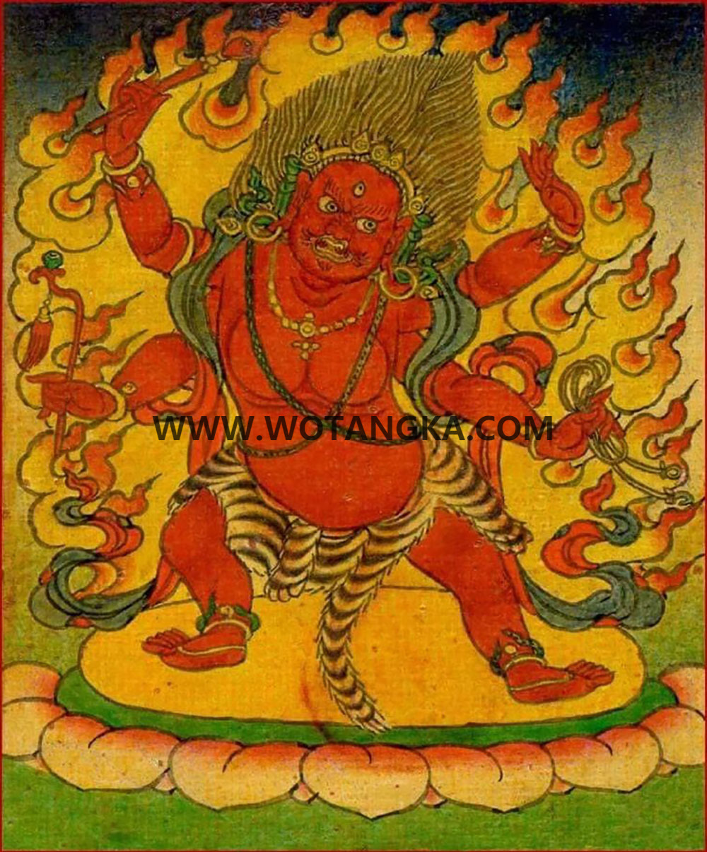 沃唐卡编号AC62359：四臂大力明王