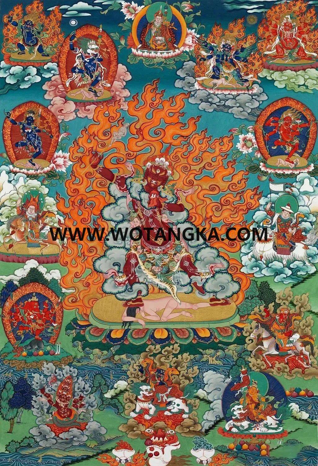 沃唐卡编号AC67439：一髻佛母