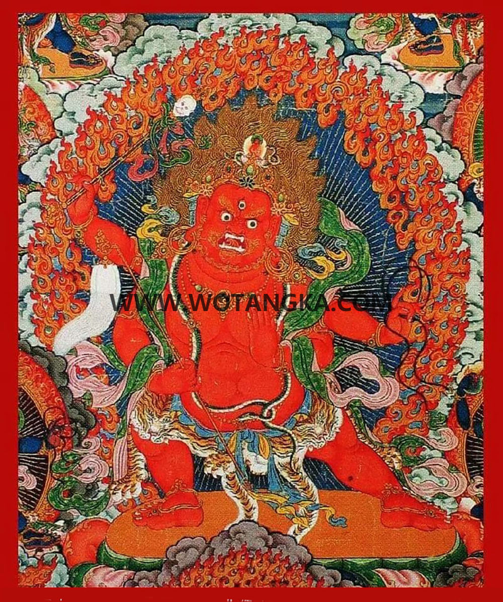 沃唐卡编号AC67891：四臂大力明王
