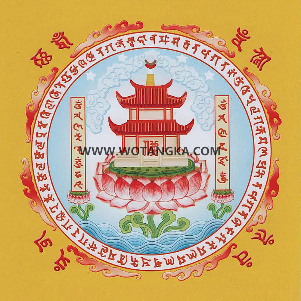 沃唐卡编号AC73456：大宝广博楼阁善住秘密陀罗尼