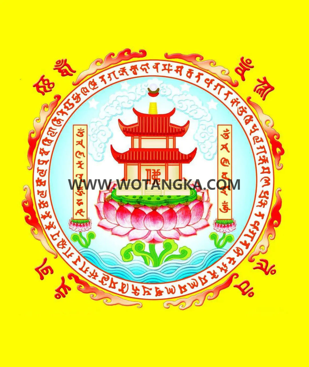 沃唐卡编号AC73458：大宝广博楼阁善住秘密陀罗尼