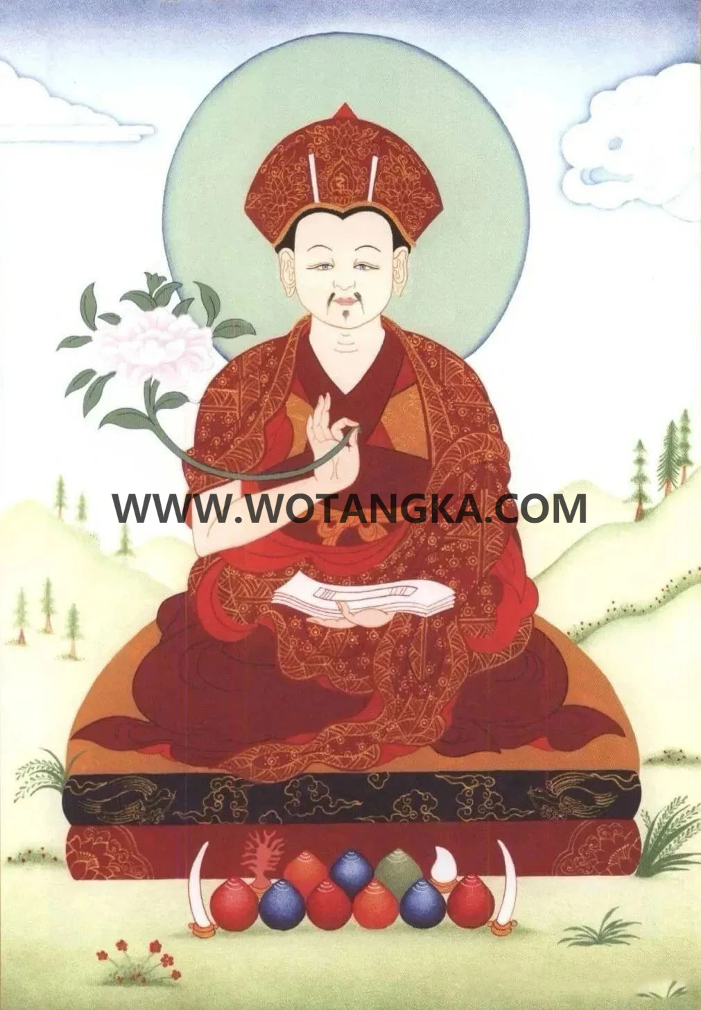 沃唐卡编号AC73463：乔美仁波切