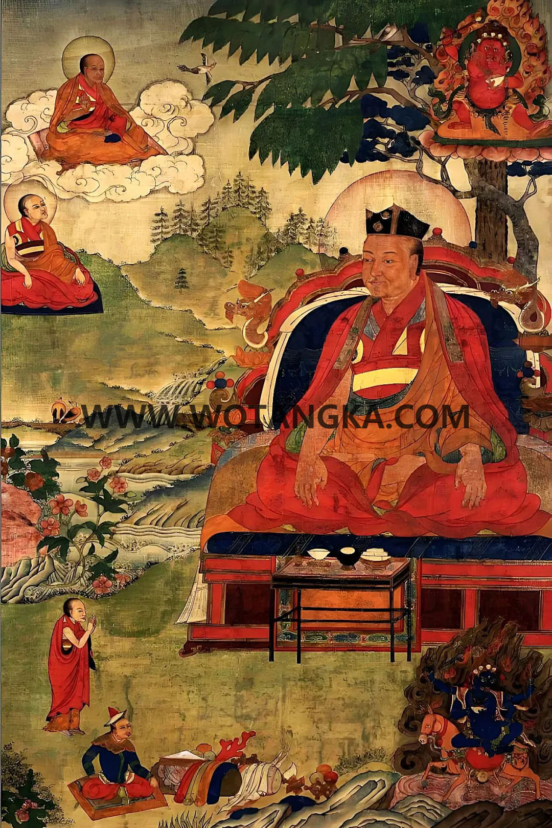 沃唐卡编号AC73466：第二世噶玛巴·噶玛巴西