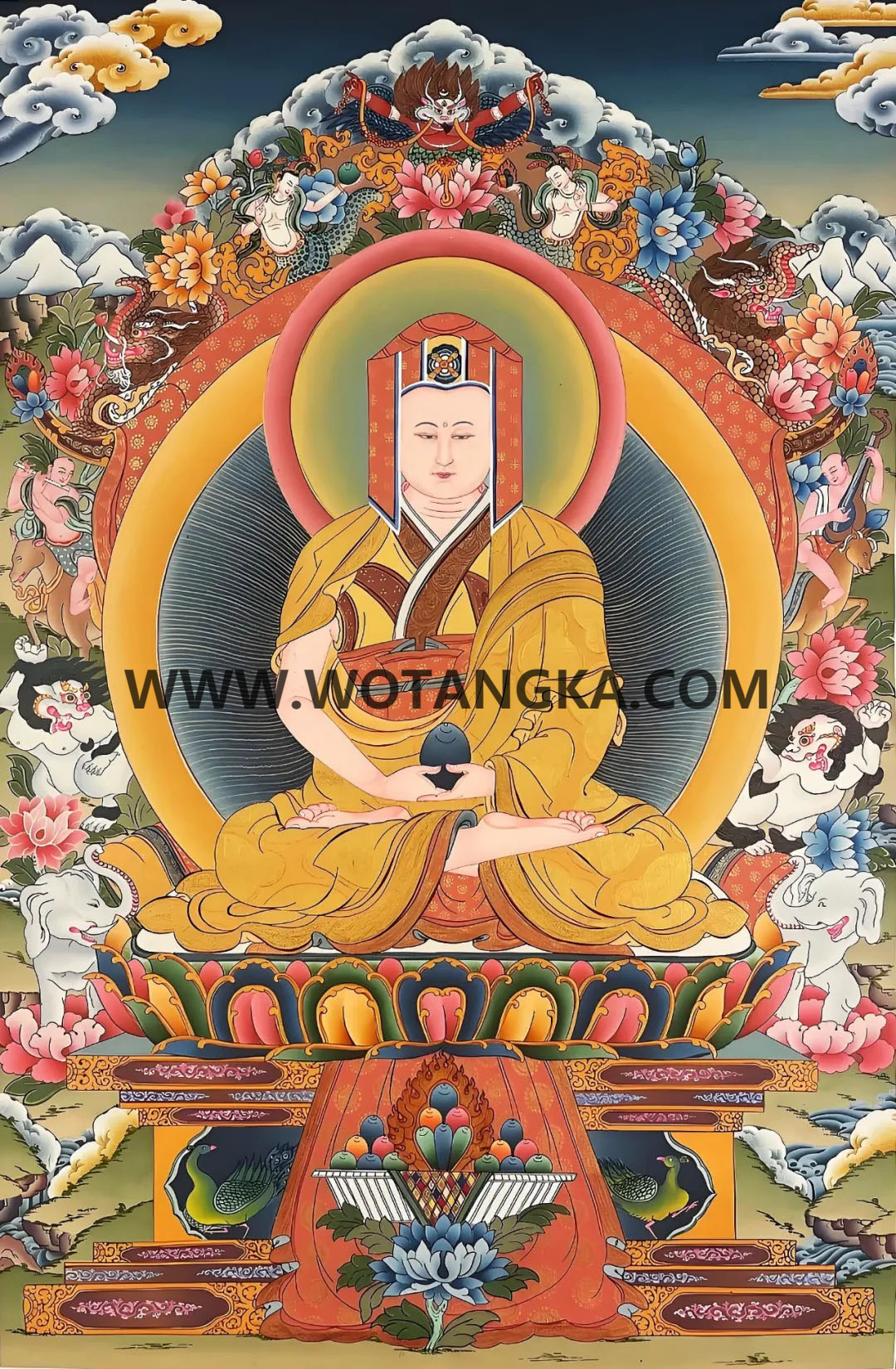 沃唐卡编号AC73467：冈波巴