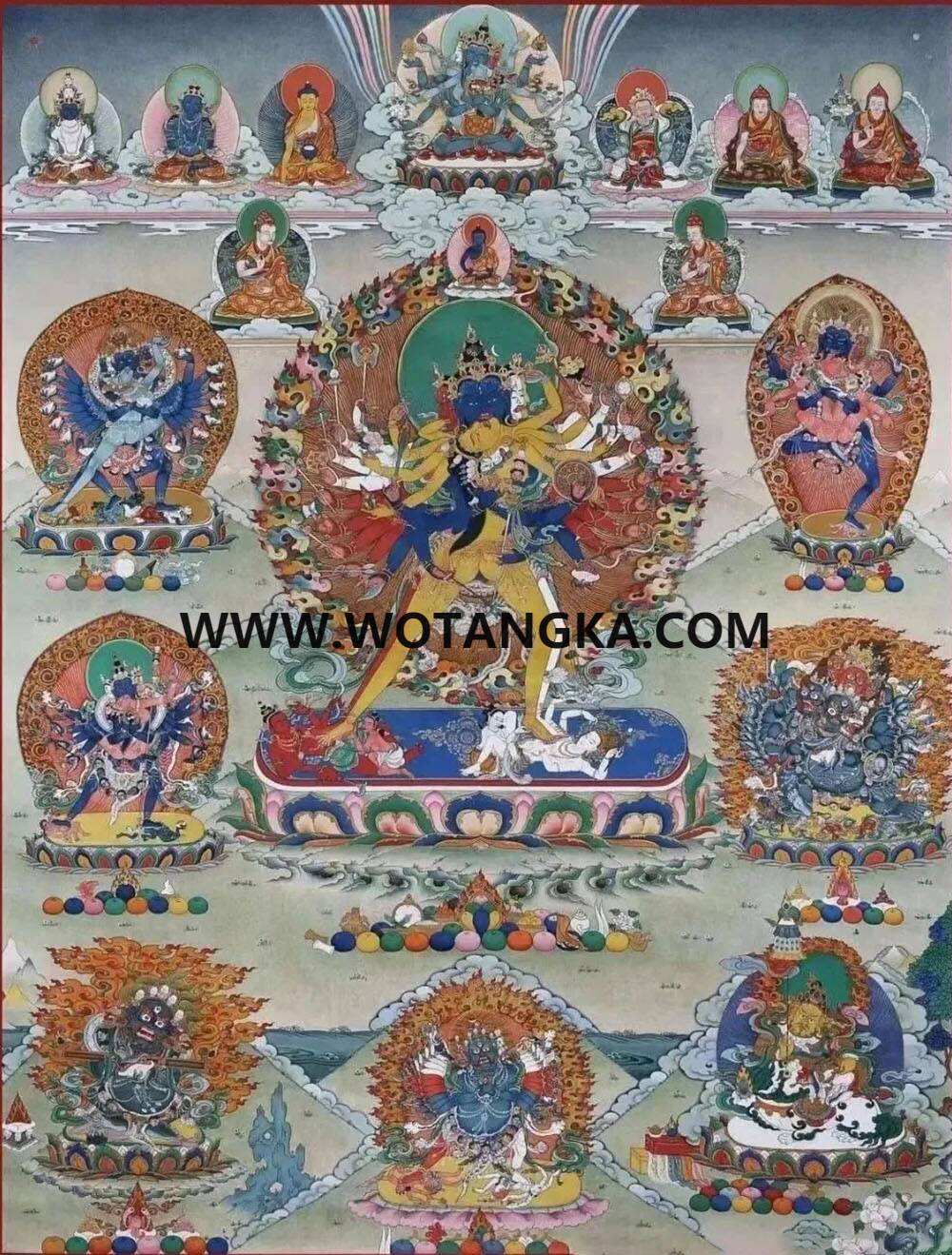 沃唐卡编号AC75894：时轮金刚