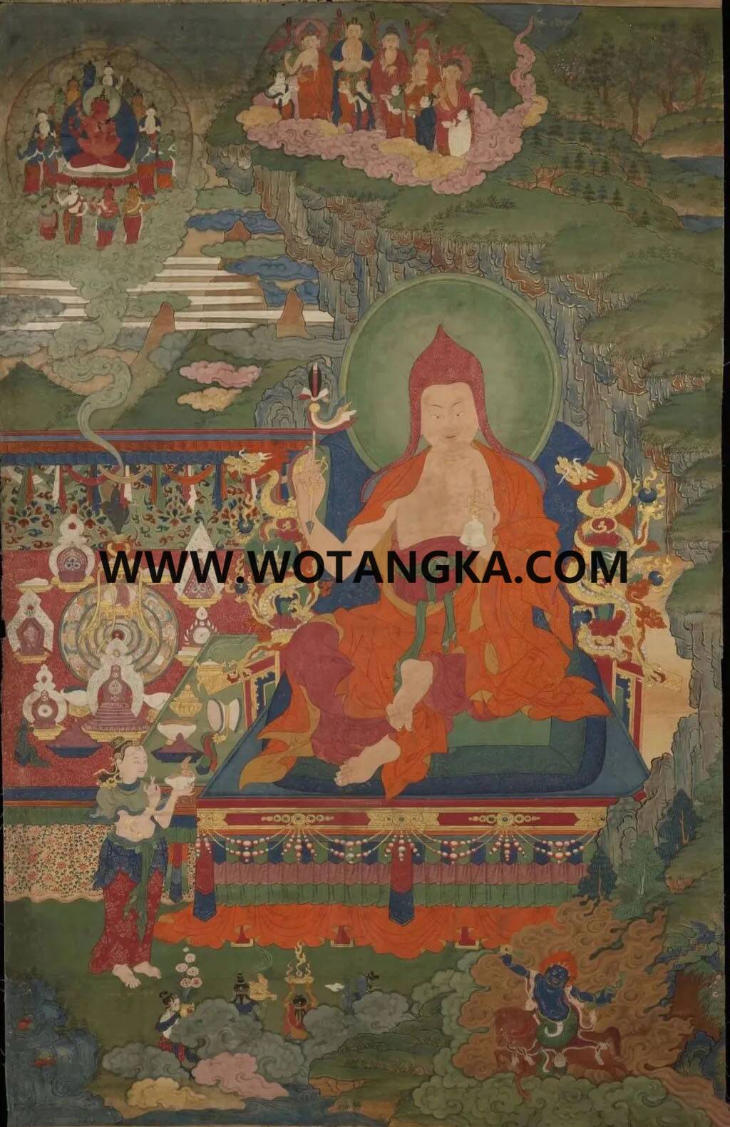 沃唐卡编号AC78362：上师