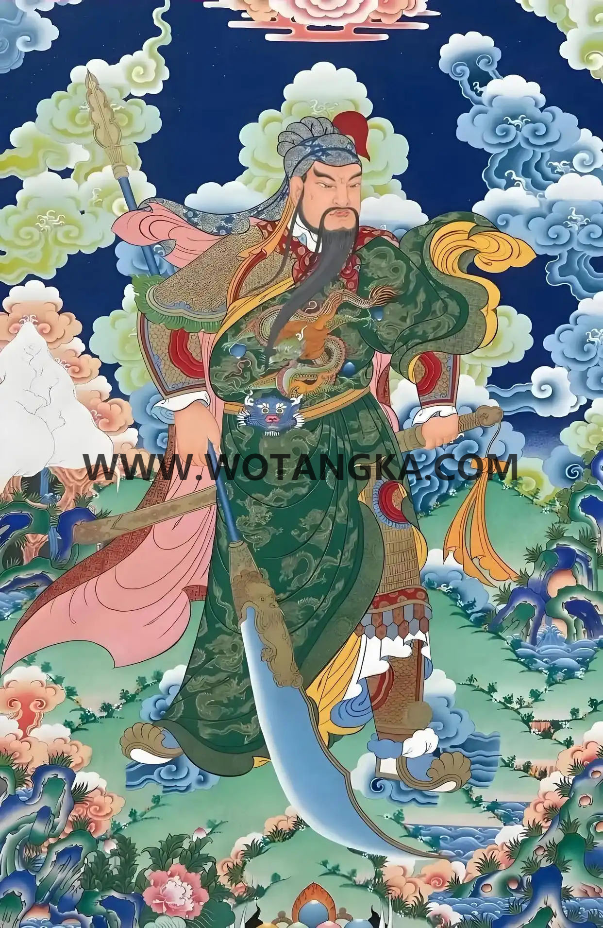 沃唐卡编号AC83457：伏魔大帝关元帅