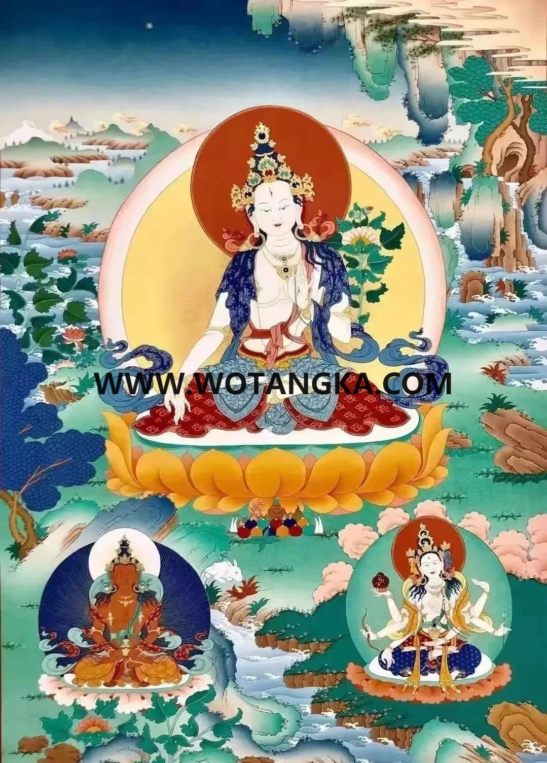 沃唐卡编号AC84169：白度母