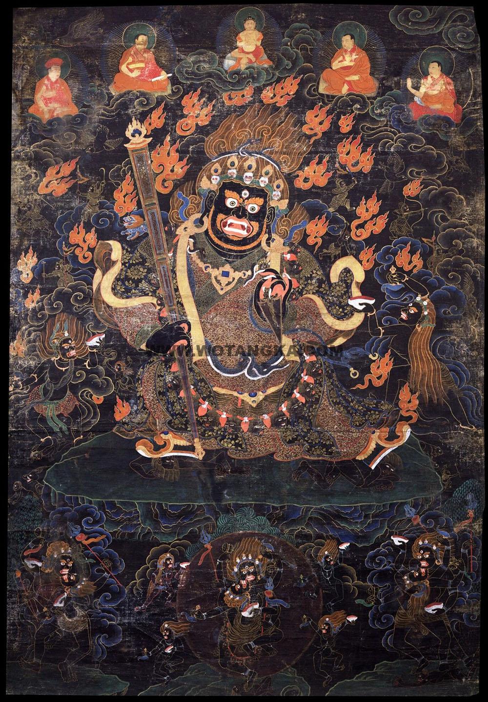 沃唐卡编号AC86241：杖持大黑天