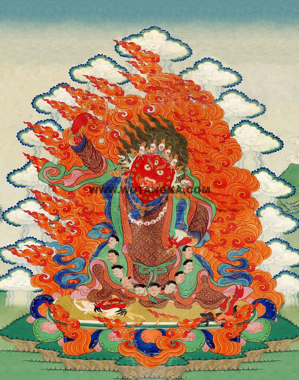 沃唐卡编号AC87644：忿怒莲师