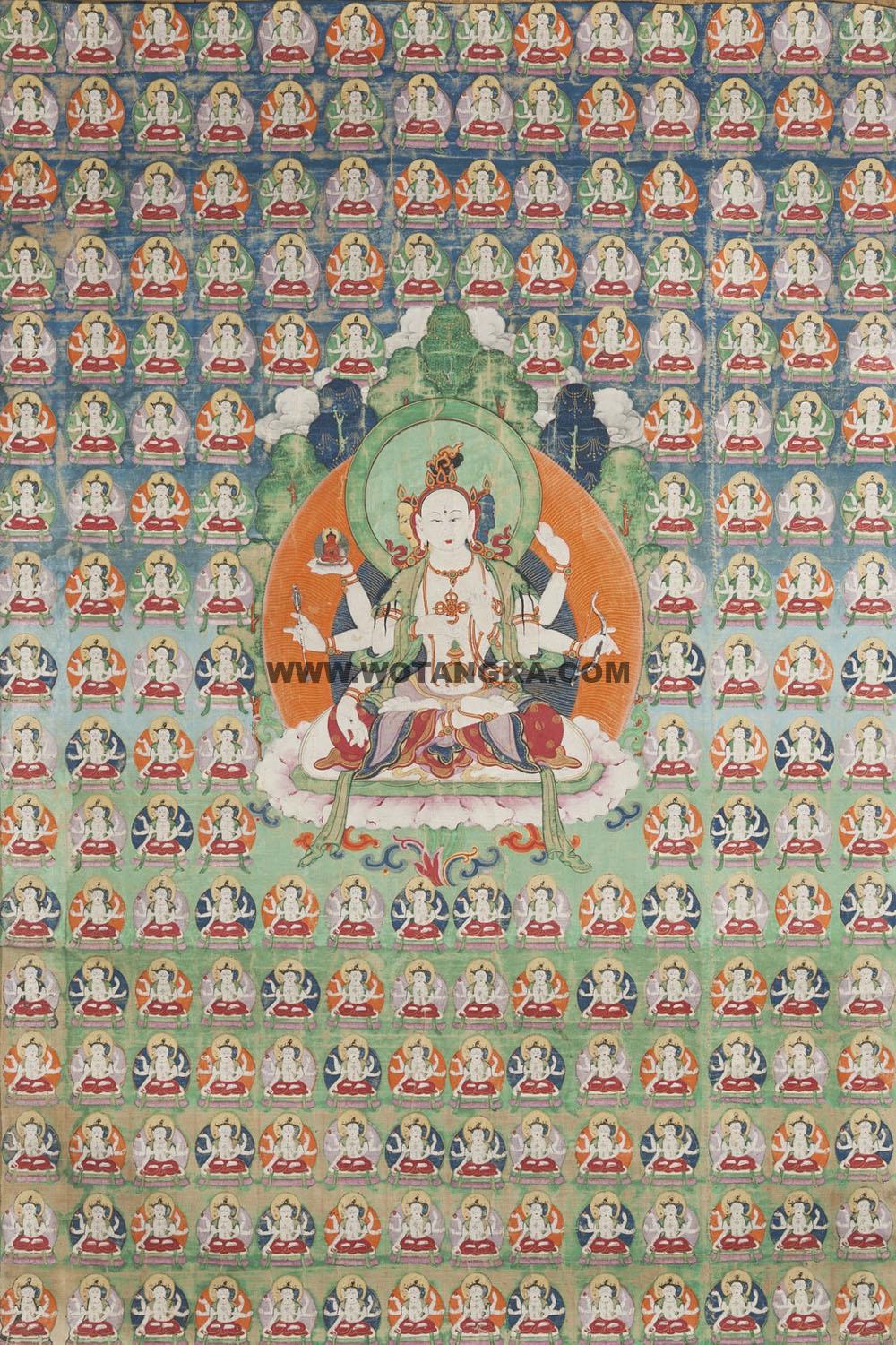 沃唐卡编号AC88375：尊圣佛母
