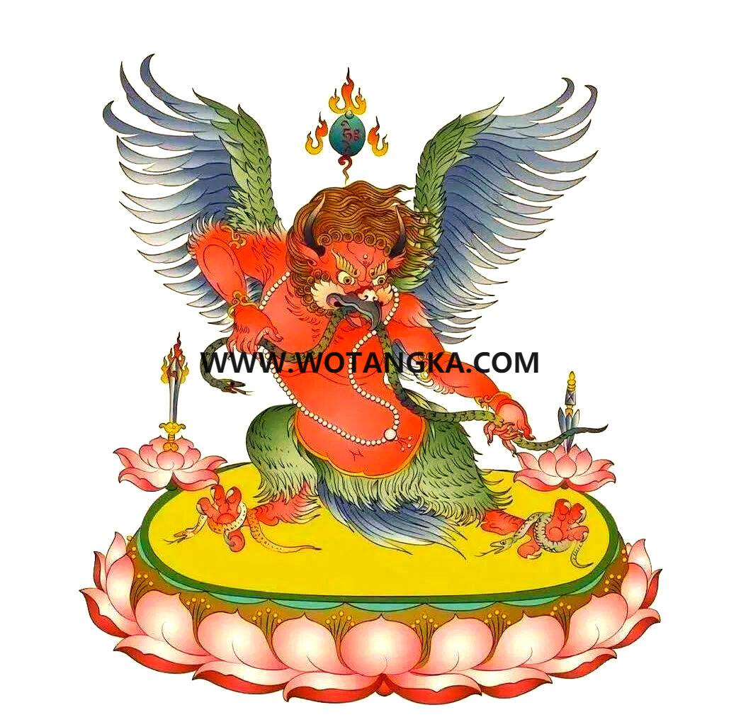 沃唐卡编号AC89472：大鹏金翅鸟