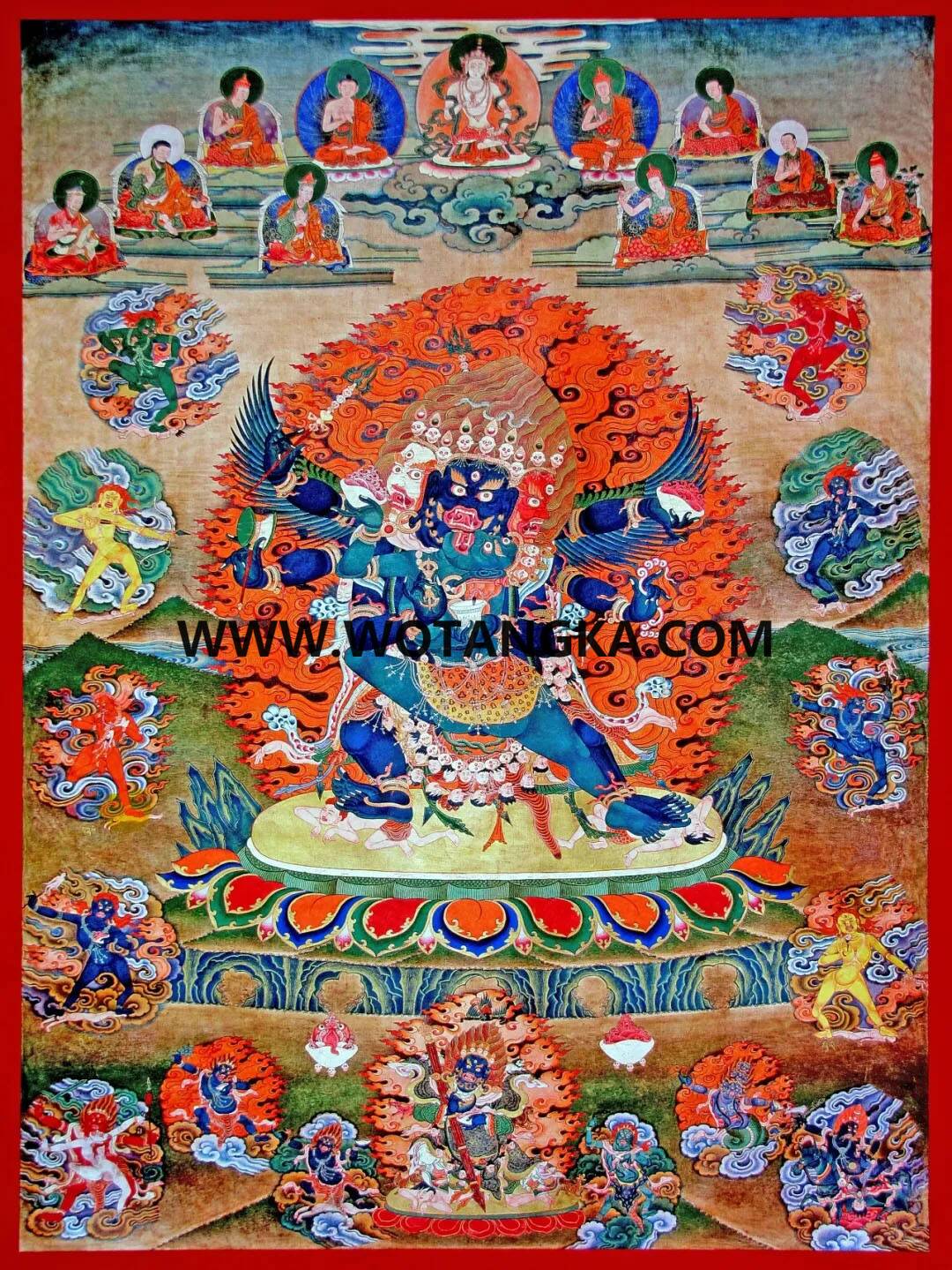 沃唐卡编号AC91624：大殊胜嘿噜嘎