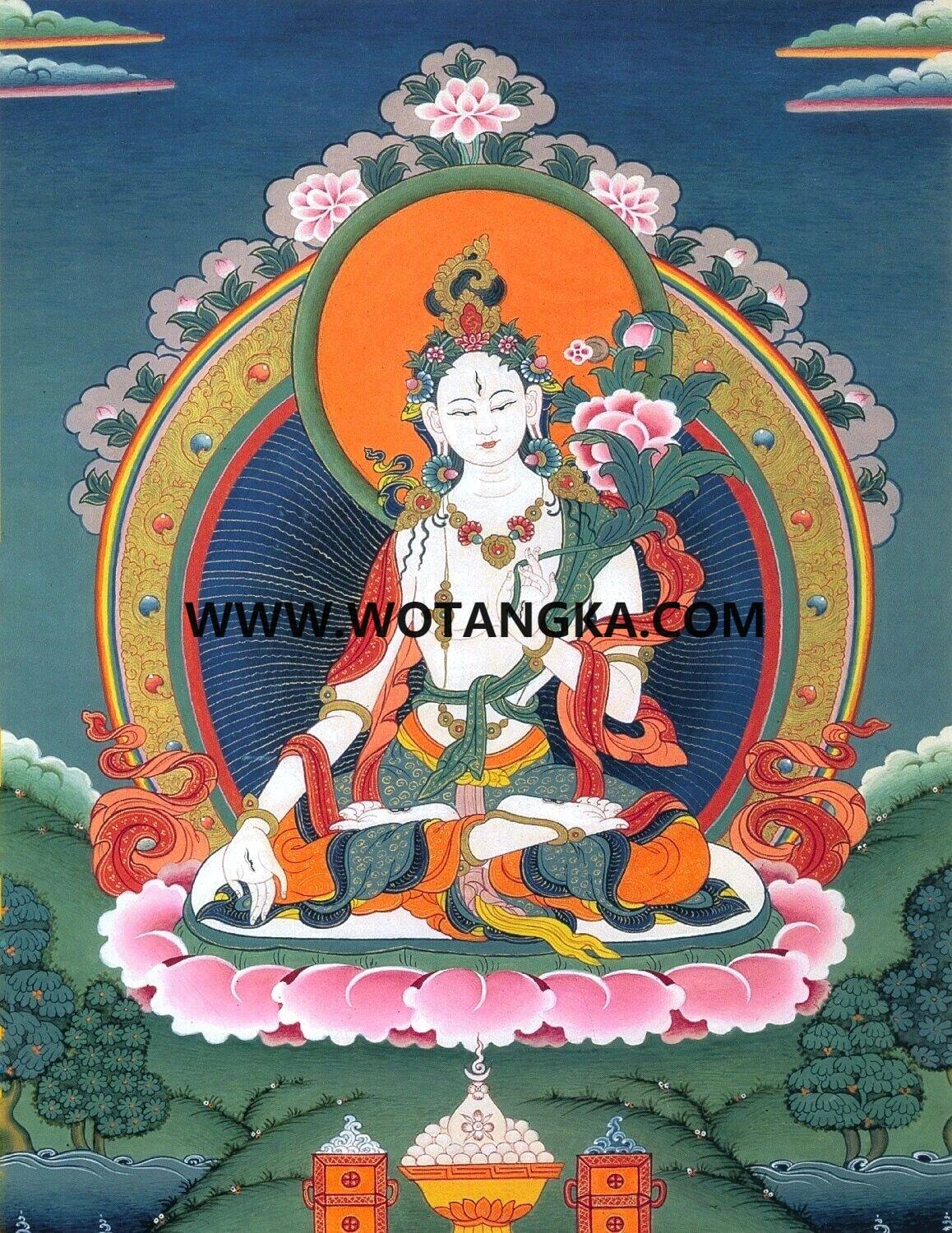 沃唐卡编号AC92637：白度母