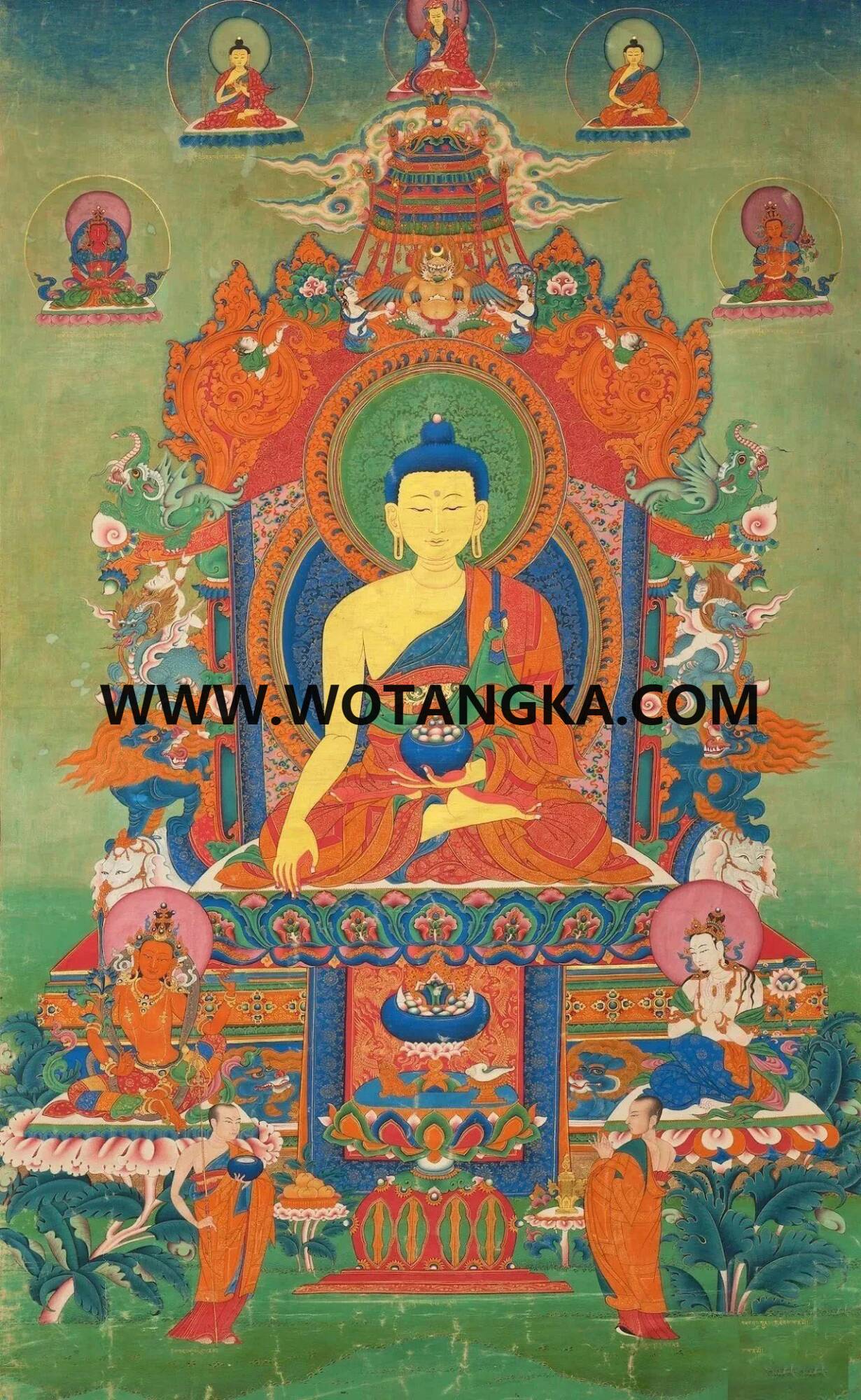 沃唐卡编号AC93415：释迦牟尼佛