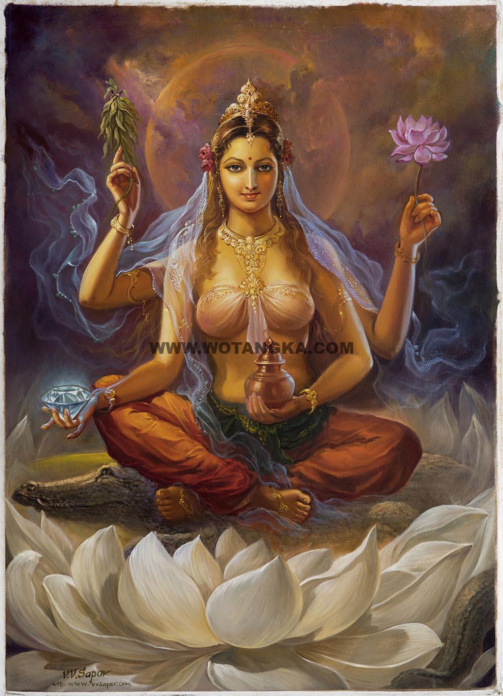 沃唐卡编号AC94568：大怖救度母